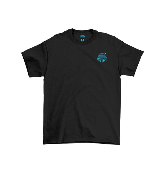 Always Seen Handing Out Freewaves Shirt (Black /Blue)