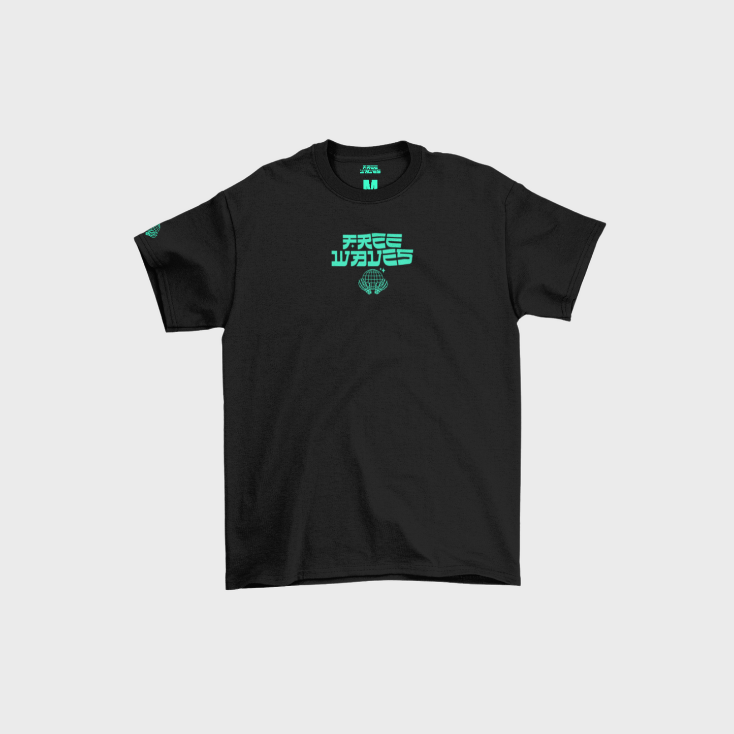 Free Waves Shirt (Black /Turquoise)